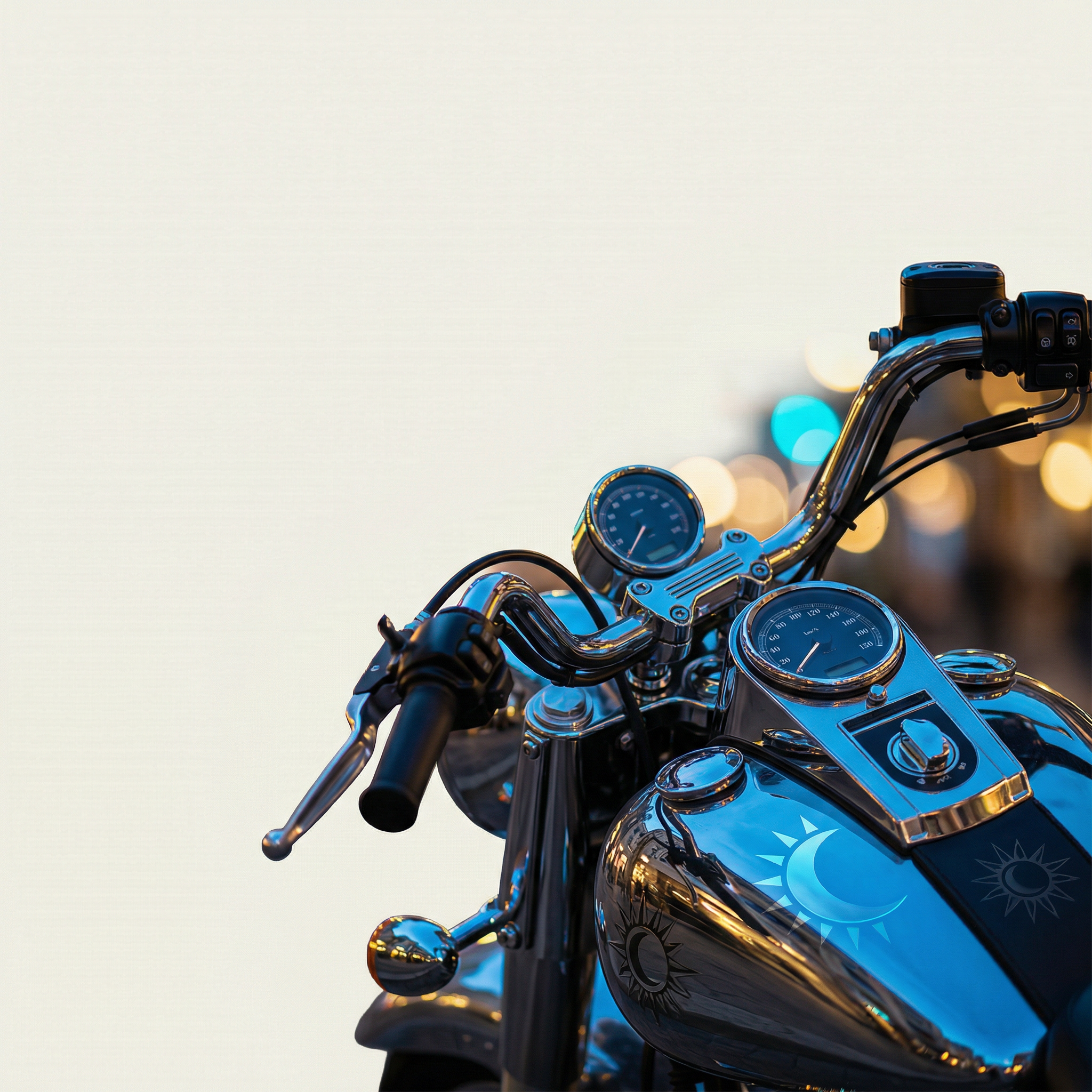 Sol é Luna Biker Logo